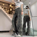 Fashion-Forward Camouflage Wide-Leg Cargo Pants