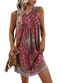 Floral Sleeveless Dress for Women