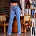 Flattering High-Waisted Bootcut Jeans for Women