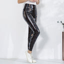 High Waist Snake Print Leggings for Women