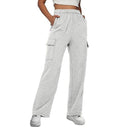 Chic Women's Wide Leg Cargo Pants with Side Pockets