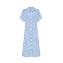 Stylish Women's Shirt Dress with Button Details
