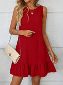 Summer Ruffled Hem Dress for Women