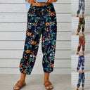 Floral Print Women's Summer Trousers