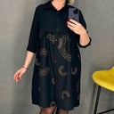 Chic Women's Shirt Dress with Stylish Overlay