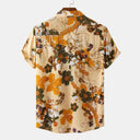 Floral Print Women's Short Sleeve Sleepwear with Elastic Waist