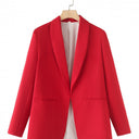 Chic Blazer with Unique Cut and Pockets