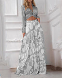 Chic Women's Long Sleeveless Dress Set
