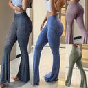 Chic High-Waisted Bell-Bottom Leggings for Women