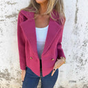Chic Women's Double Button Blazer