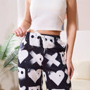 Chic Women's Graphic Print Trousers