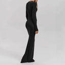 Chic Long Sleeve Maxi Dress with Flattering Silhouette