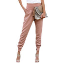 High-Waisted Women's Leisure Pants with Pockets