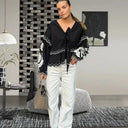 Lace-Overlay Blouse for Women