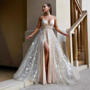 Shimmering Peplum Evening Dress for Women