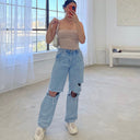 Stylish Women's Loose Denim Shorts