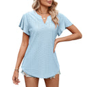 Women's Lace Pattern Airy Blouse Shirt