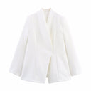 Asymmetric Cut Women's Blazer Jacket