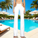 Trendy Women's Flared Leggings with Chic Cut-Out Design