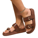 Ladies Comfortable Strap Sandals with Fashionable Buckle Design by Heidi-Mode