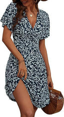 Floral Patterned Women's Summer Dress