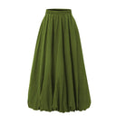 Chic Women's Midi Skirt in Flowing Fabric