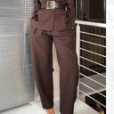 Chic Women’s Dress Pants with Stylish Pleats