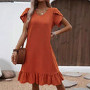 Women's Ruffled Summer Dress - Stylish and Chic
