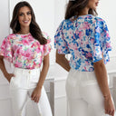Stylish Women's Blouse with Ruffled Sleeves