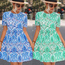 Floral Print A-Line Dress for Women