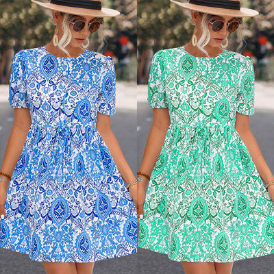 Floral Print A-Line Dress for Women