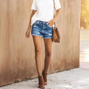 Chic Women's Denim Shorts for Summer