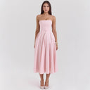 Women's High Neck Flared Skirt Evening Dress