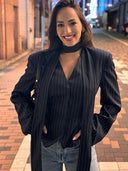 Chic Tied Women's Blazer for Stylish Looks