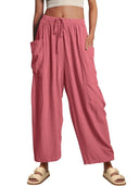 Women's Wide-Leg Pants with Side Pockets