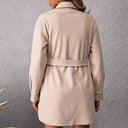 Stylish Women's Shirt Dress with Adjustable Belt and Chic Pockets