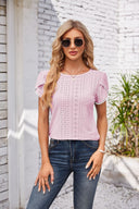 Ruffled Sleeve Lace Blouse for Women