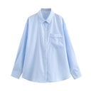 Chic Striped Women's Blouse for Everyday Wear