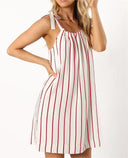 Off-Shoulder Women's Dress with Pleated Design