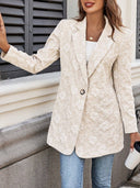 Floral Embroidered Women's Blazer