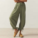 Chic Ruffle Detail Harem Trousers for Women