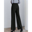 Chic High-Waisted Palazzo Pants with Side Pleats