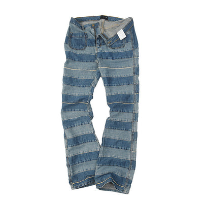 Women's Modern Stripe Pattern Jeans