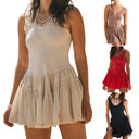 Summer Ruffle Dress for Women with Fitted Bodice