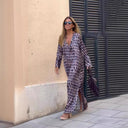 Chic Maxi Dress with Trendy Patterns