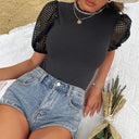 Refined Lace Sleeve Women's Bodysuit