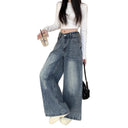 Chic High-Waisted Wide Jeans for Urban Fashion