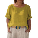 Chic Women's Linen Blouse for Effortless Style