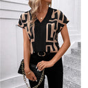 Chic Graphic Pattern Women's Blouse