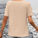 Textured T-Shirt for Women - Stylish Design